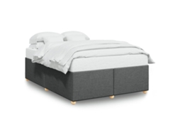 Bed Frame, Bed Frames Vidaxl Cinzeto Tecido (140 X 200 Cm)
