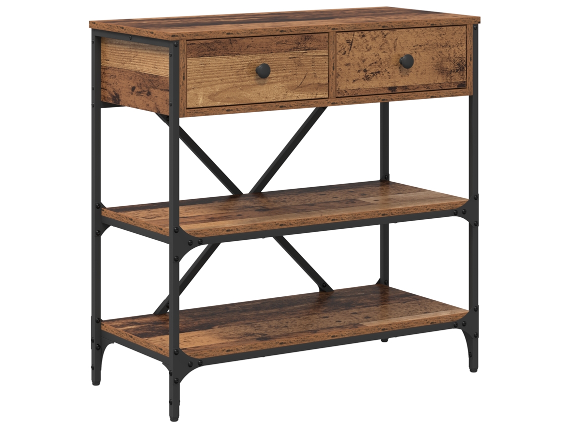 Conjunto 1 Aparador Vidaxl Castanho Madeira (75 X 34,5 X 75 Cm)