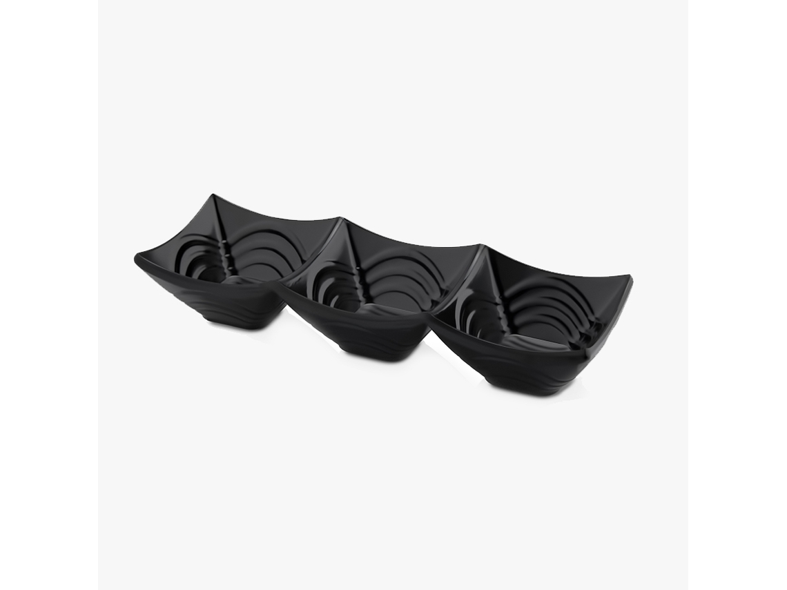 Molheira Tripla 24x8cm Pt 524