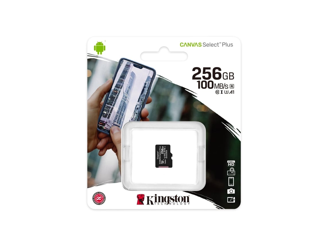 Kingston Sd 256Gb Micro Sdxc 100R A1 C10