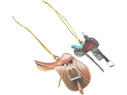 Conjunto 2 Pingentes Cavalo Acrílico Decoração Espelho Retrovisor Carro Acessórios Cavalos Oeste Americano GOKOCO