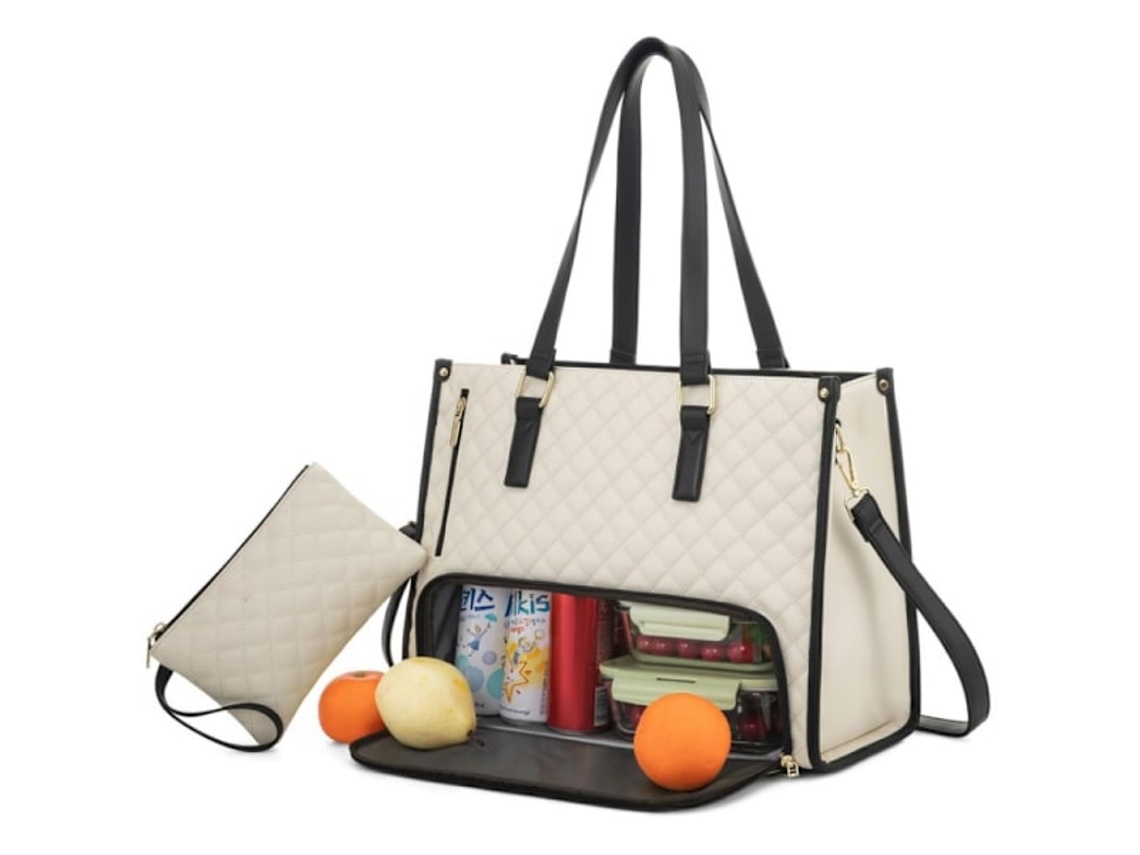 Bolsa Térmica Para Almoço, 15,6 Polegadas, À Prova De Vazamentos, Design 2 Em 1, Estrutura Prática, Reutilizável E Fácil De Transportar