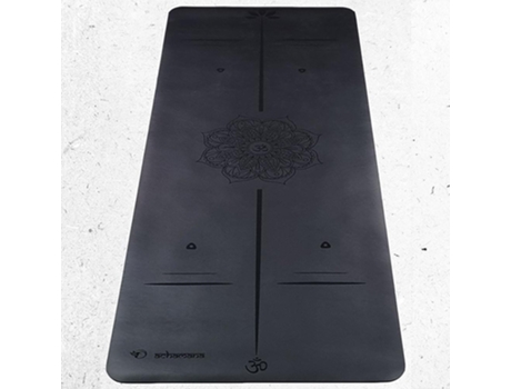 Tapete de yoga ACHAMANA pro - Borracha-Couro sintético 5mm Saco de ioga cortiça, Mandala