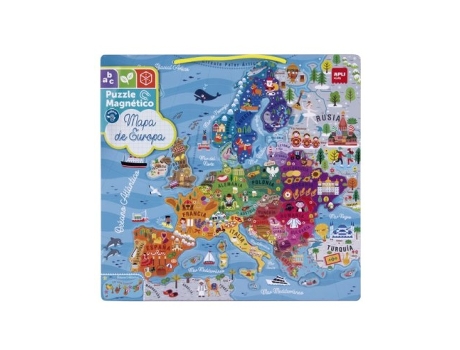 Livro Puzle Magnetico Europa 45 Piezas De Desconocido (espanhol)