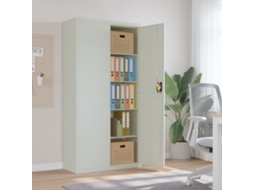 Vidaxl Arquivador 90x40x180 Cm Aço Cinzento-claro