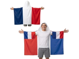 Kit Acessórios Torcedor Futebolcapa Bandeira França Tamanho Único , Artigos de Incentivo Esportivo (3×5 Pés)
