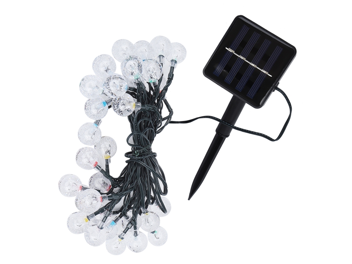 Rebe-luz De Cadena Solar 5m 30led Para Jardín Paisaje Navidad Decoración Luces Coloridas