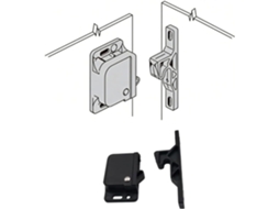 Conjunto de 2 Suportes Zinco Liga Laterais Reforçados Para Roupeiros,