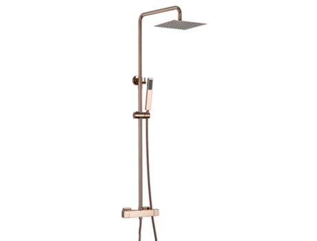 Sc428 Colecção Penee Coluna De Duche Termostática Em Latão Rosa Dourado Hudor (cobre)