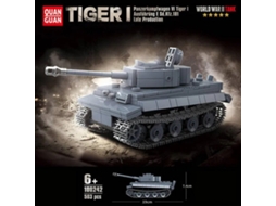 Modelo de rompecabezas Tiger-i Mod-100242 (503 piezas), bloques de construcción de tanque militar Tiger I 503, modelo de rompecabezas Tiger-i Mod-100242