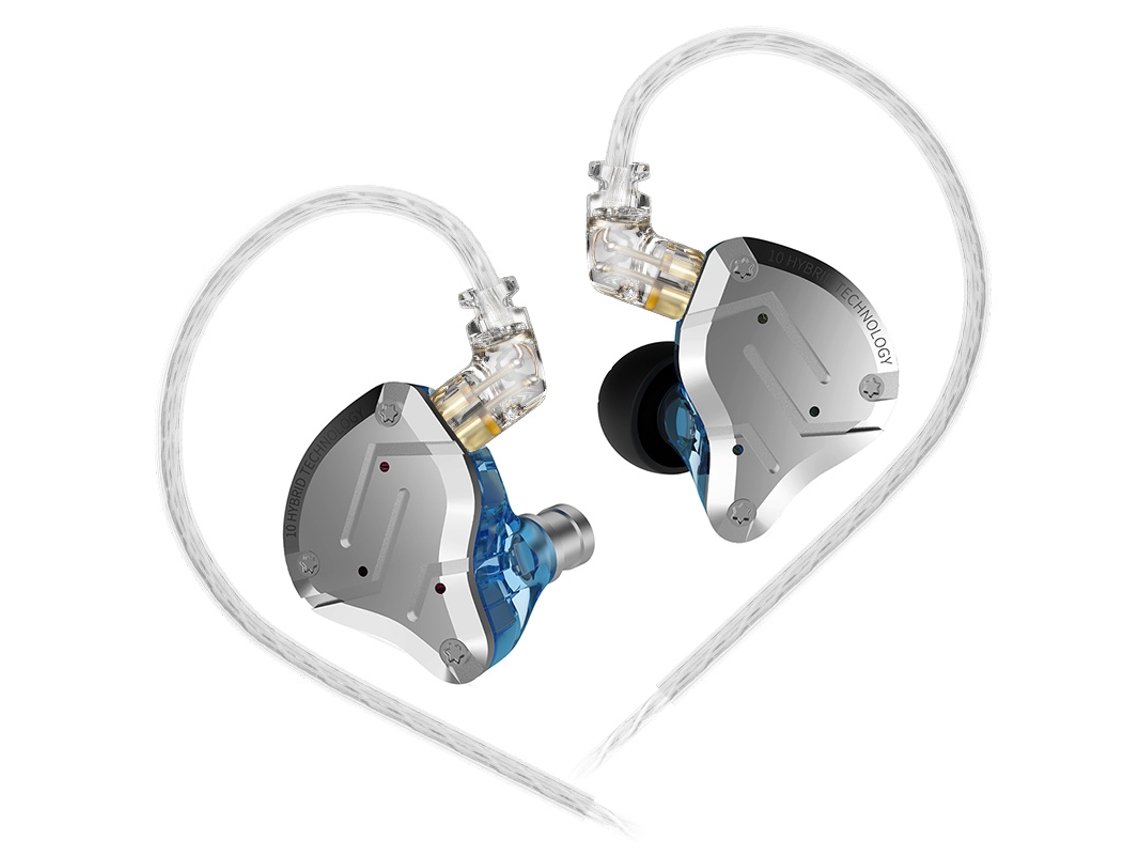 Fone De Ouvido De Metal Com Driver Híbrido 4ba1dd Mdug (azul, Sem Microfone)
