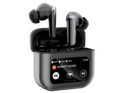 Fones De Ouvido Bluetooth Sem Fio (pretos), Tela Sensível Ao Toque Led, Bateria Com Duração De Até 80 Horas.