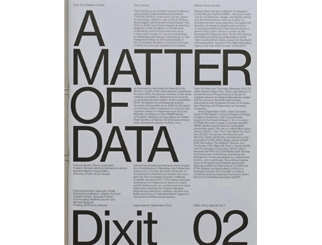 Livro A Matter of Data de Yony Santos e Marina Otero Verzier (Francês)