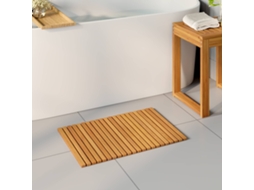 Vidaxl Tapete De Banho Castanho 60 X 40 Cm Madeira Sólida De Acácia