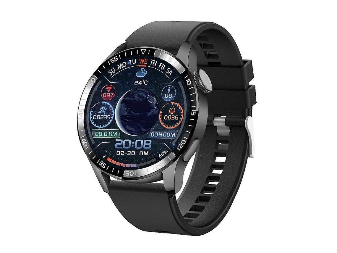 Relógio Hengrongshen UM93pro de 1,28 polegadas com monitoramento de frequência cardíaca e oxigênio no sangue, chamadas Bluetooth e função NFC