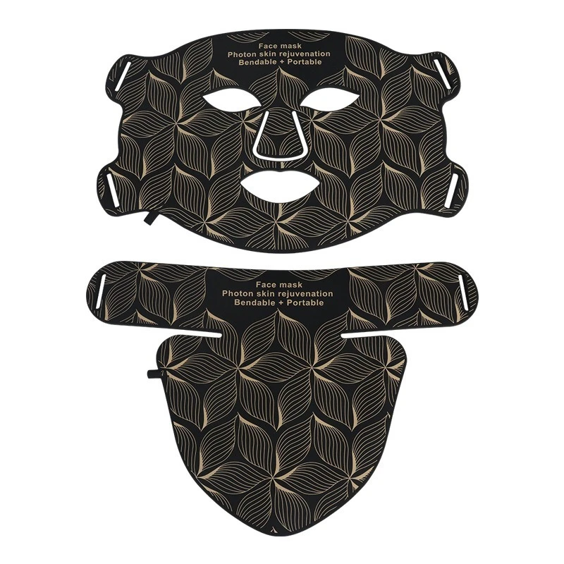 Máscara Facial de Silicone À Prova D'água Com Led para Rejuvenescimento Da Pele.