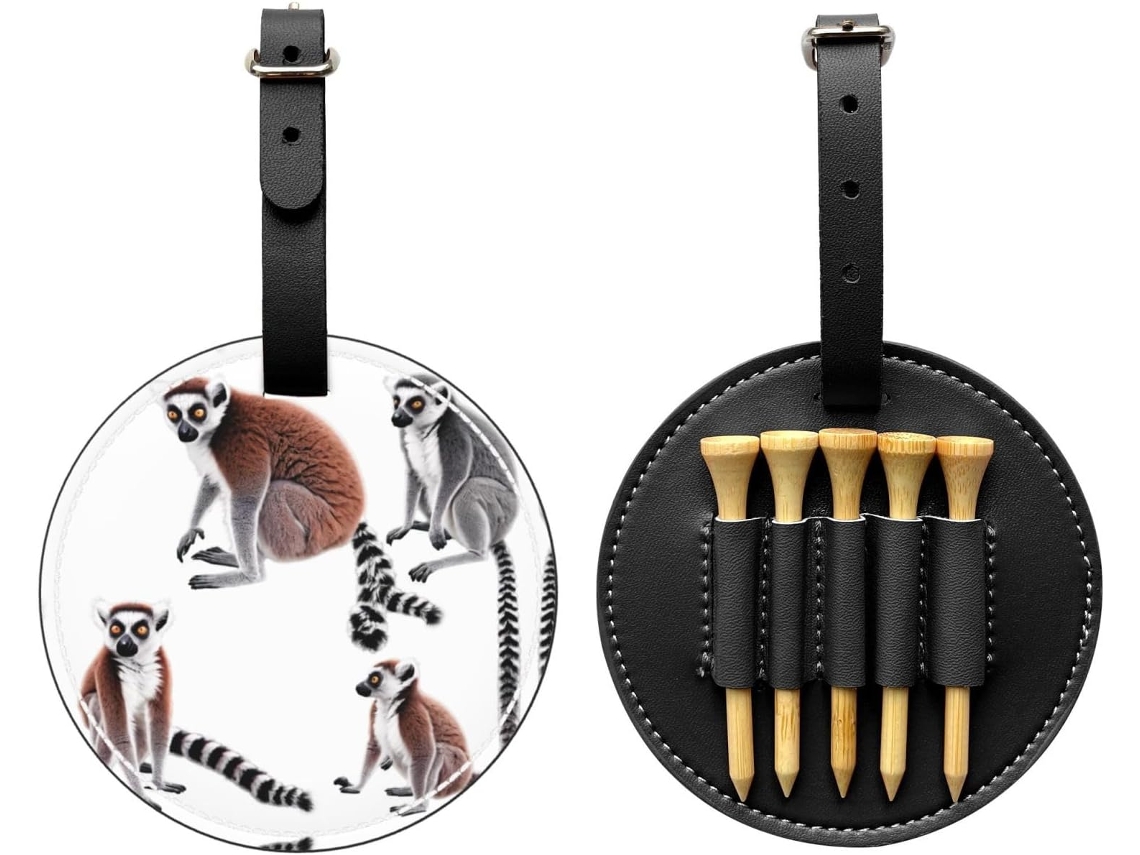 Bolsa para Guardar Tees de Golfe Clever Lemur, Preta Fácil de Transportar e Mais Eficiente para Jogar Golfe.