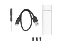 Aetheria enclosure Ssd M.2 Ngff Type C Metal Transferência Alta Velocidade Usb3.1 10gbps Prata
