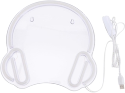 Letreiro Luminoso Decorativo de Led em Néon com Design de Capacete, Alimentado por Usb, para Quarto e SFUSHOS
