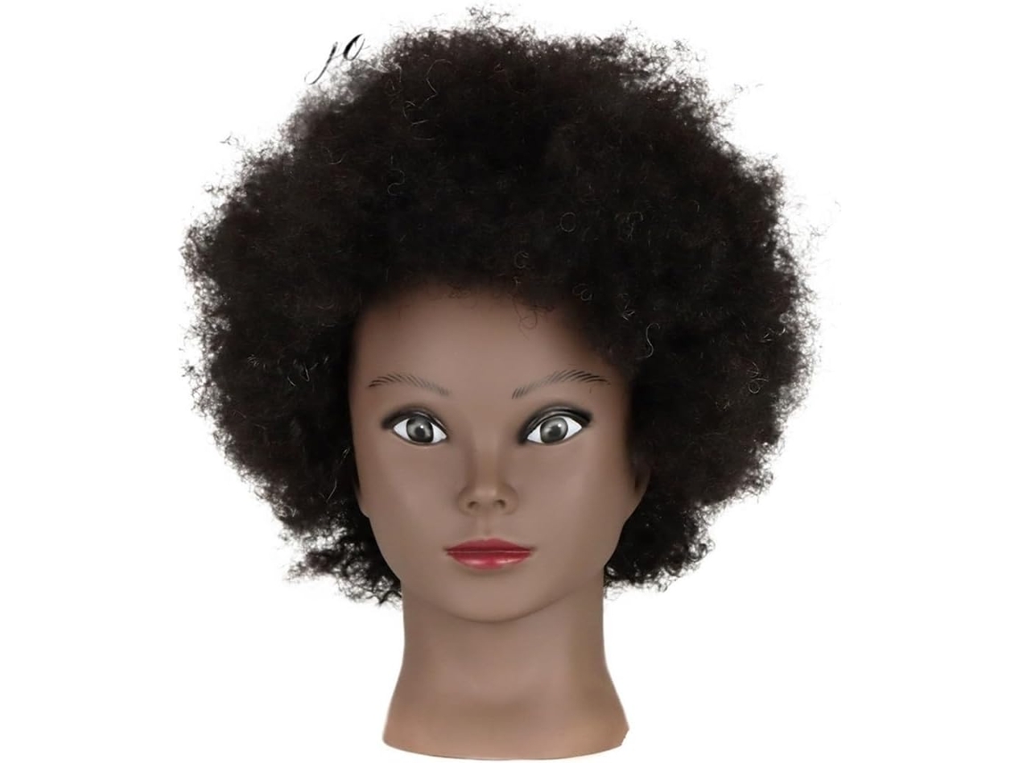 Cabeça de Manequim com Cabelo Natural SFUSHOS