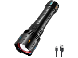 Headlamp Td12708 Recarregável Sensor de Mão 6 Modos Preto HALINUIA