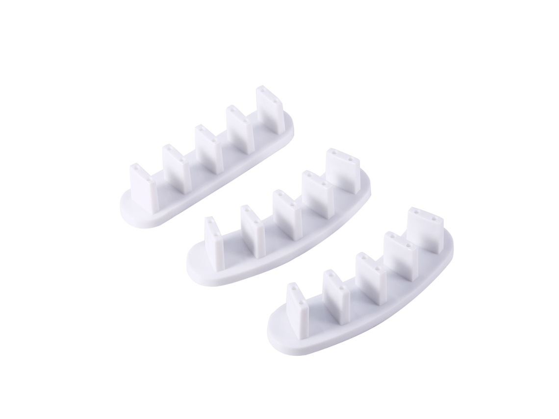 Peças Moldura De Prática De Unhas Artísticas 10 Unhas Falsas Base De Pontes Artificiais Para Manicure (branco)