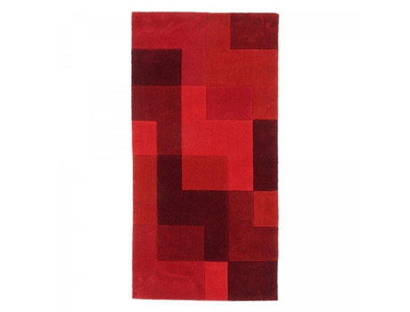Tapete logaritmo vermelho para sala 70X140 ARTE ESPINA