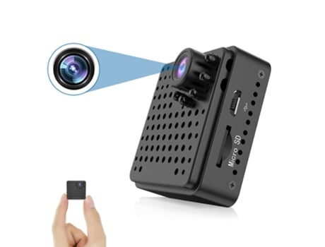 Câmara Wifi Mini 1080p Visão Noturna Deteção De Movimento Hymnora