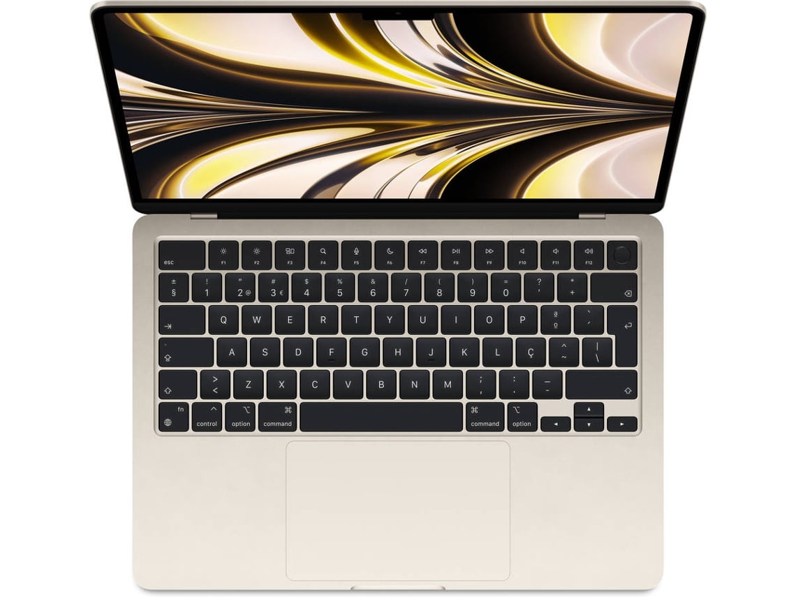 MacBook Air APPLE Luz das Estrelas (13.6'' - Apple M2 8-core - RAM: 8 GB - 256 GB SSD - GPU 8-core)