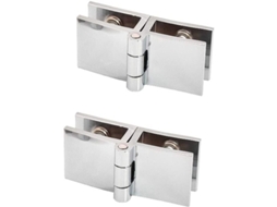 Mancal de clip de porta de vidro YURU, 180 graus, sem furaco, para vidro 5/8mm