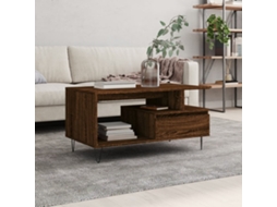 Mesa Centro Derivados Madeira Carvalho Castanho MAISON EXCLUSIVE (90x49x45 cm)
