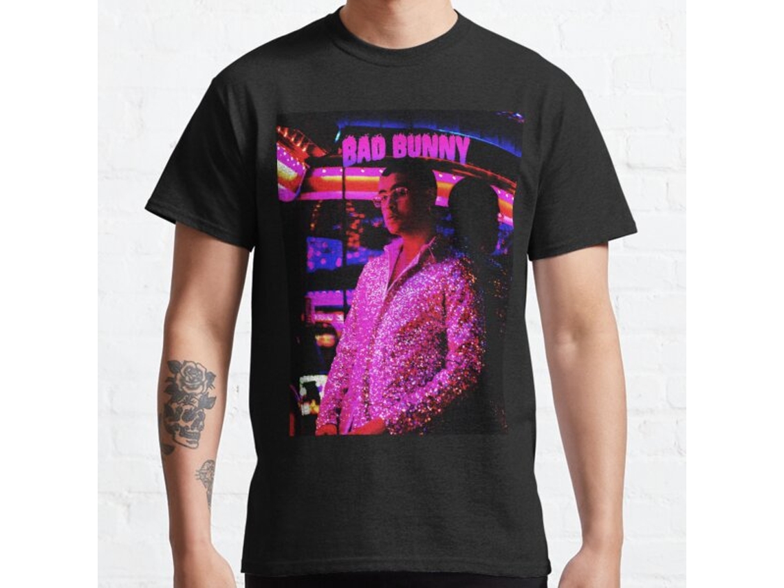 Rockinstone Bad Bunny - Style Bad Bunny Tour 2019 Bedakan Classic T-shirt(l)