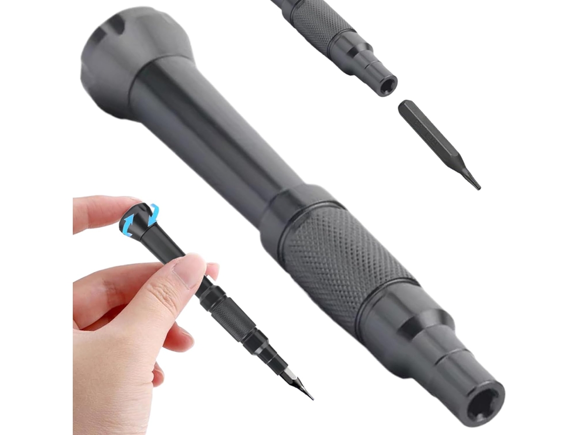 Chave De Fenda Hexagonal 4 Mm Com Cabo Em Liga Alumínio Para Reparos