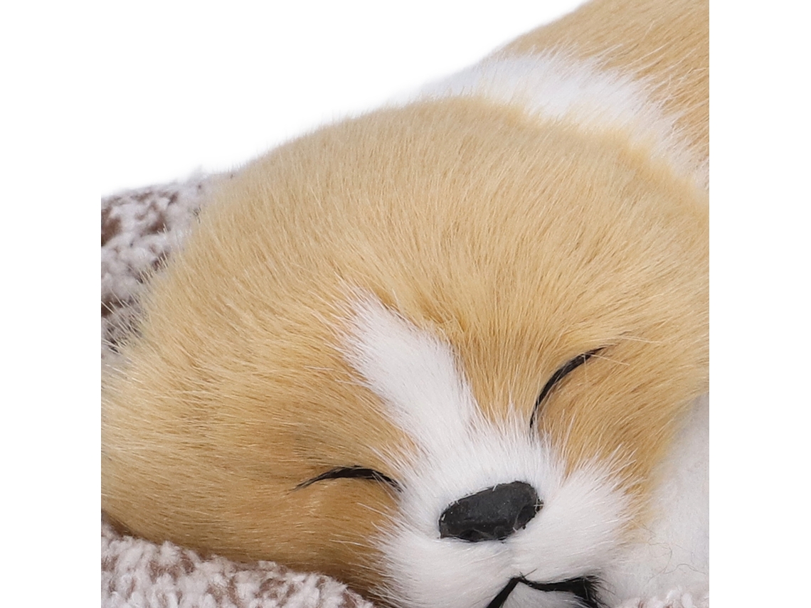 Ceramic Square Small Sleeping Dog Ornament, Simulated Bamboo Charcoal Air Purification, Eoocoo