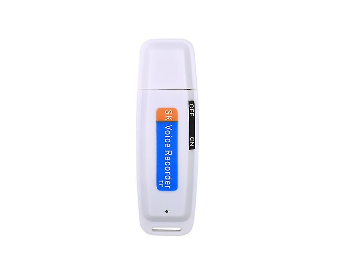Gravador Digital Usb, Disco U Disco Flash Profissional Equipamento De Gravação De Conferência De Voz Yizhood (branco)