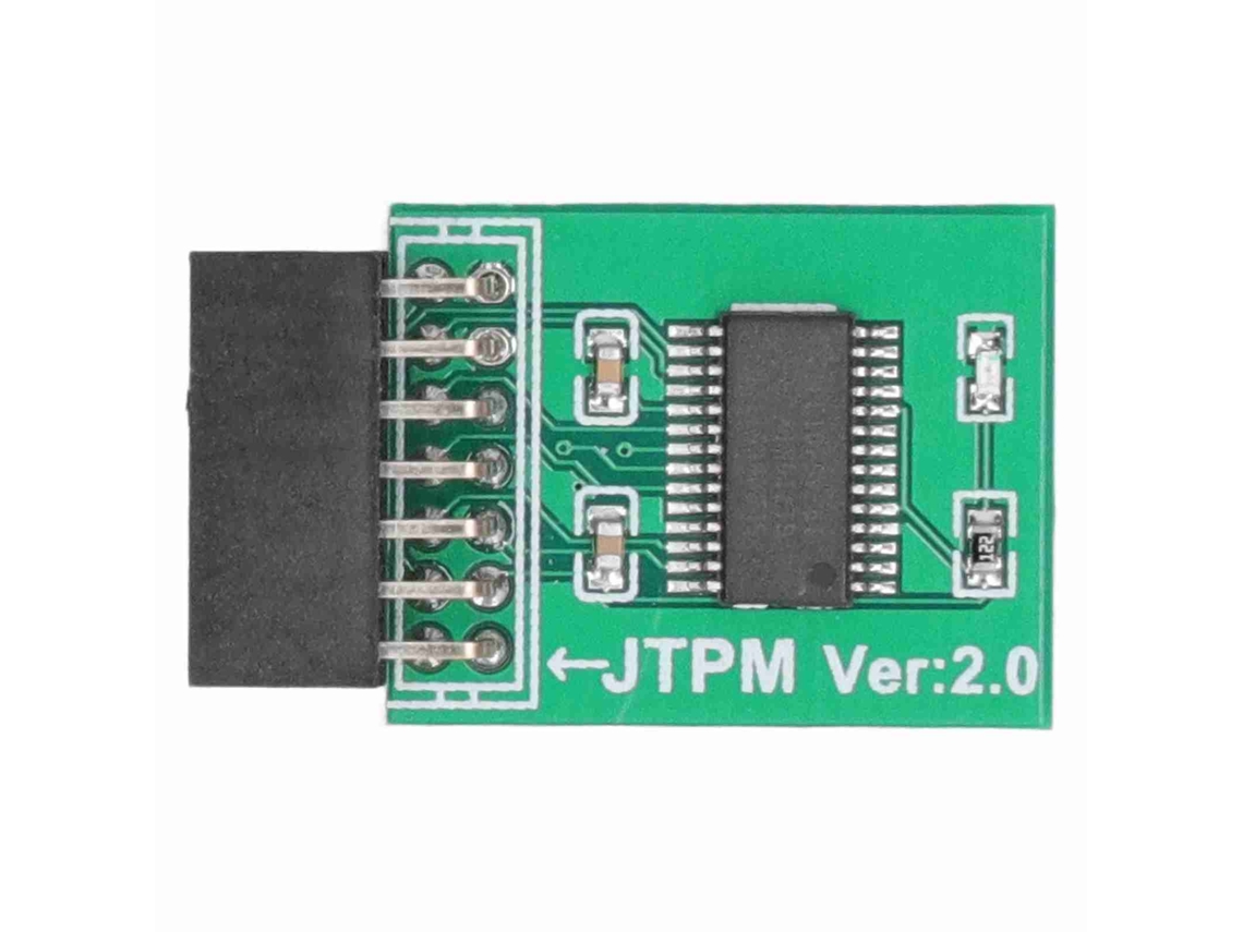 Módulo Tpm 2.0 Criptografia Forte Interface Lpc 14 Pinos Placa Para Win11 Verde