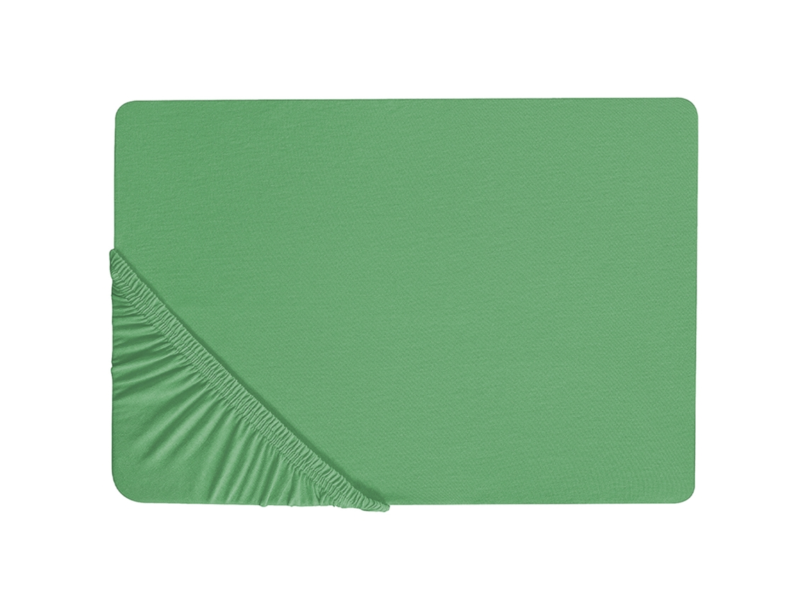 Sábana Beliani Janbu De Algodón Verde 180x200x30