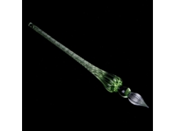 Caneta Tinteiro Vintage Com Caixa, De Vidro, Verde Sistema Enchimento