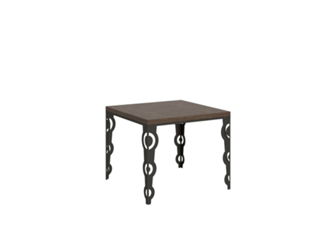 Mesa de Refeição ITAMOBY Karamay Libra (90x90/180 - Painéis em Melamina - Nogueira)