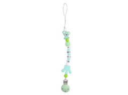 Mali brinquedo de Mordida com Clip de Silicone Animal para Bebê Flexível Seguro Verde