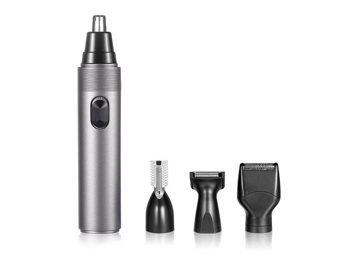 Aparador Nasal 4 em 1 Recarregável Usb, Unissexo, com Lâminas Laváveis e Design Compacto para Higiene Pessoal, Compacto, Recarregável STELASPLEN