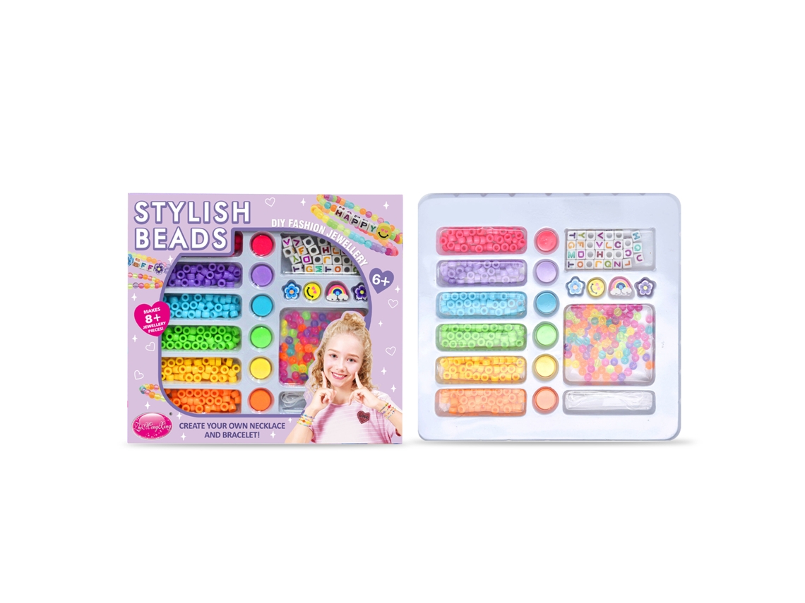 Pulseira Diy Infantil de Miçangas LAXISCREED, Perfeita para Estimular a Criatividade e Criar Presentes Especiais
