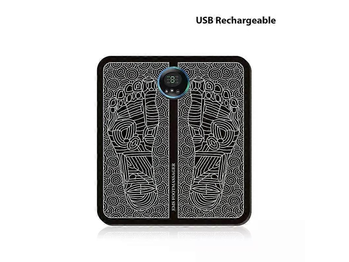 Tapete De Massagem Para Pés Ems Elétrico Personalizável, Com Estimulação Muscular Elétrica E Dobrável.