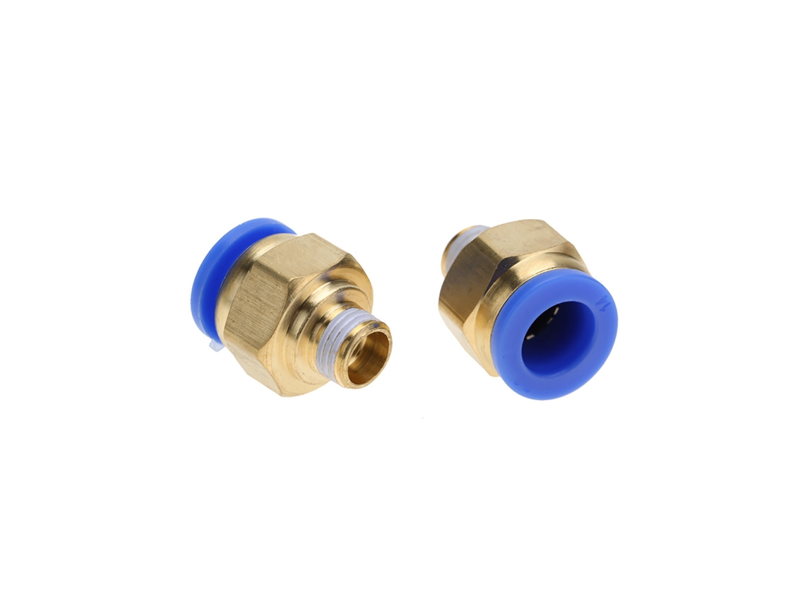Conector Rápido Pneumático Rosca Macho Reto 14mm Push In Pc14-4 2pcs