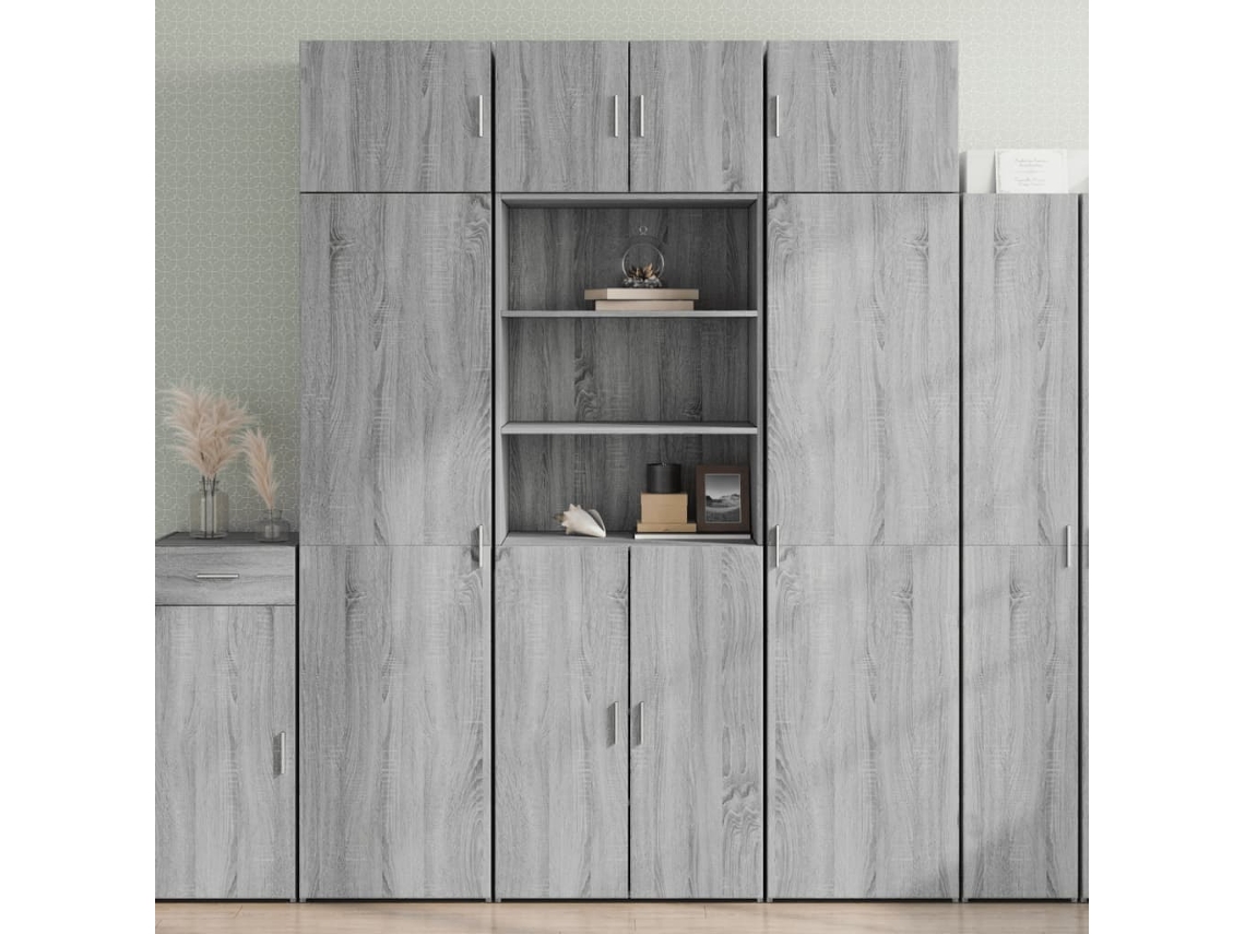 Vidaxl Armário Alto 70x42,5x185 Cm Derivados Madeira Cinzento Sonoma
