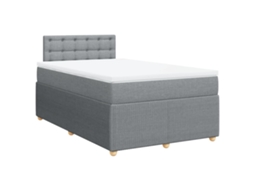 Box Spring Bed, Box Spring Beds Vidaxl Cinzeto Tecido (120 X 190 Cm)
