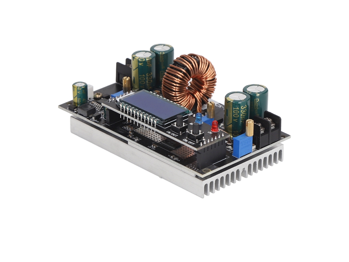 Módulo De Fonte Boost Buck Com Display Lcd Solar 300w