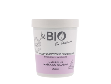 Máscara Capilar Natural Para Cabelos Danificados Bebio Ewa Chodakowska, 200ml