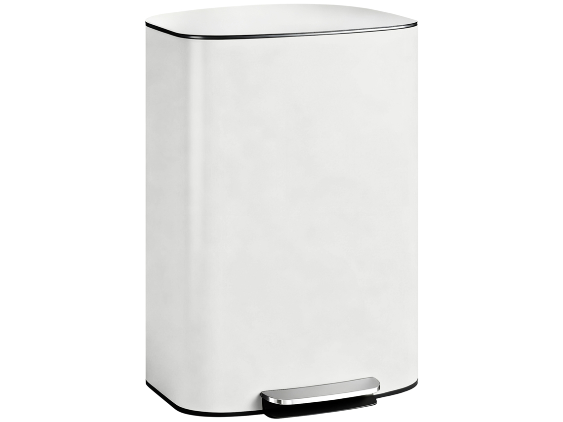 Mülleimer Kitchen 50 Liter Treteimer With Bleib - Offen - Funktion. Soft - Close - Deckel. Pedal. Cream