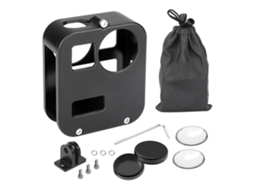 Puluz Pu439b Carcaça Protetora Metálica Em Liga De Alumínio Para Câmera Gopro Max Panoramic Motion-aquaforge